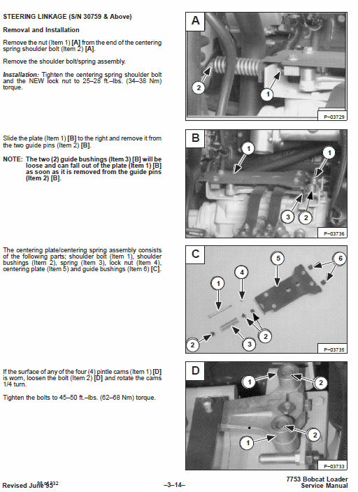 Bobcat 7753 Skid-Steer Loader Service Manual Workshop Guide
