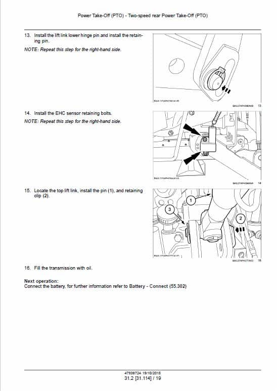 Case 115, 125, 135, 145 Maxxum CVT Tractor Service Manual Workshop Guide