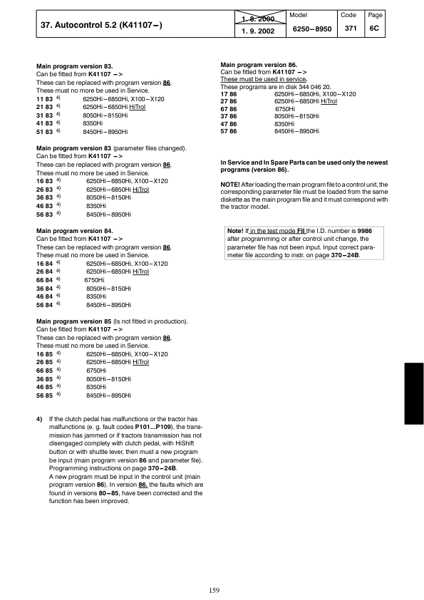 Valtra 6600, 6600E, 6650 Hi, 6750 Hi, 6800, 6800E, 6850 Hi Tractors Service Repair Manual Workshop Guide