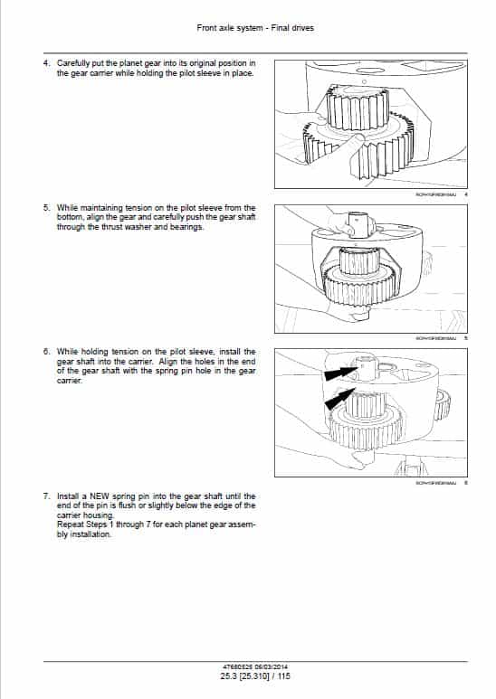 Case 370, 420, 470, 500, 540, 580, 620 Steiger Tractor Service Manual