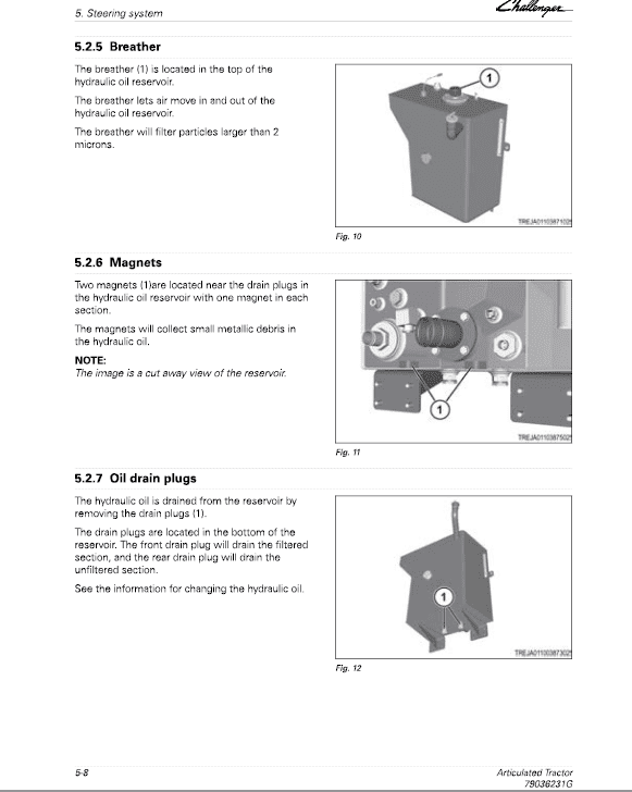 Challenger MT945E, MT955E, MT965E, MT975E Tractor Service Manual Workshop Guide