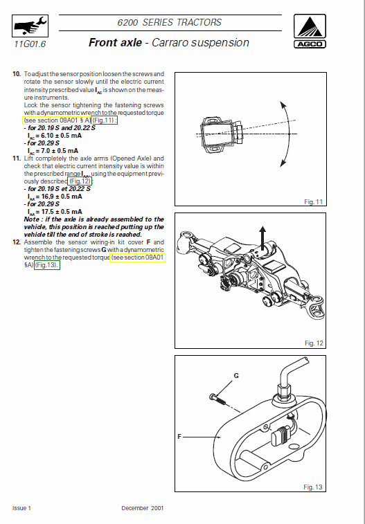 Massey Ferguson 6235, 6245, 6255, 6260 Tractor Service Manual Workshop Guide