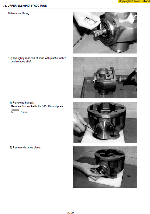 New Holland E40.2SR and E50.2SR Mini Excavator Service Manual Workshop Guide