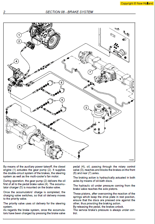 New Holland WE150 and WE170 Wheeled Excavators Manual Workshop Guide