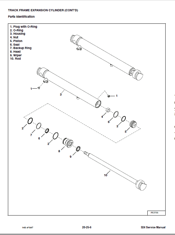 Bobcat 324 Compact Excavator Service Manual Workshop Guide