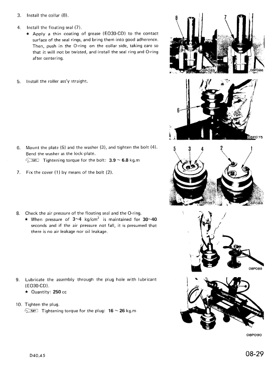 Komatsu D40A-1, D40P-1, D45A-1, D45P-1, D45S-1 Dozer Manual Workshop Guide