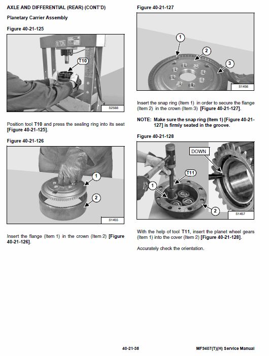 Massey Ferguson MF 9306, 9407 (T)(H) Telescopic Handler Service Manual Workshop Guide