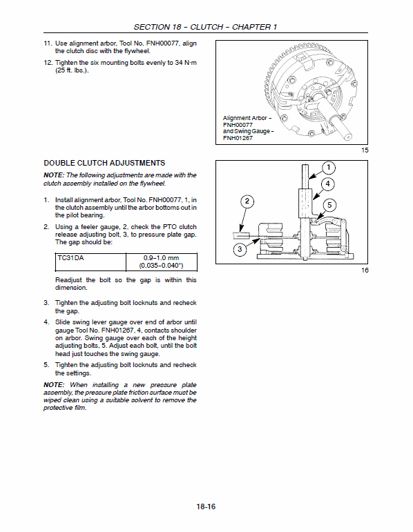New Holland TC31DA, TC34DA Tractor Service Manual Workshop Guide