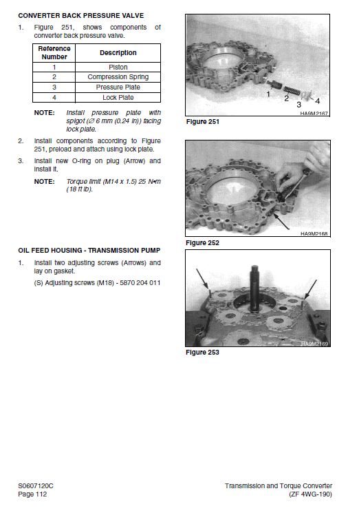 Doosan M250-V Wheel Loader Service Manual Workshop Guide