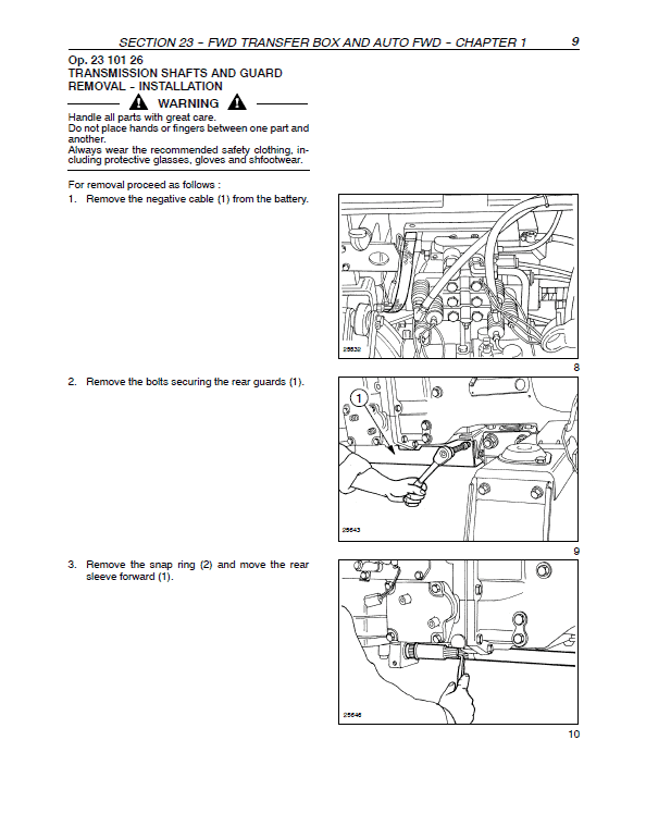 New Holland TN75FA, TN85FA, TN95FA Tractor Service Manual Workshop Guide