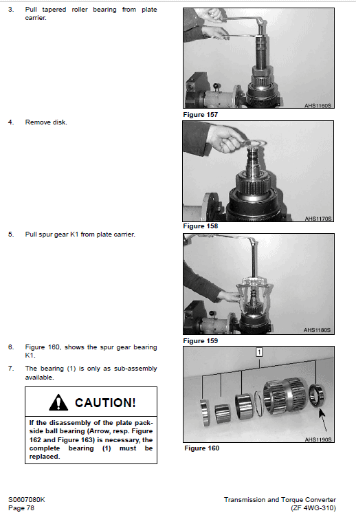 Daewoo Mega M500-V Wheel Loader Service Manual Workshop Guide