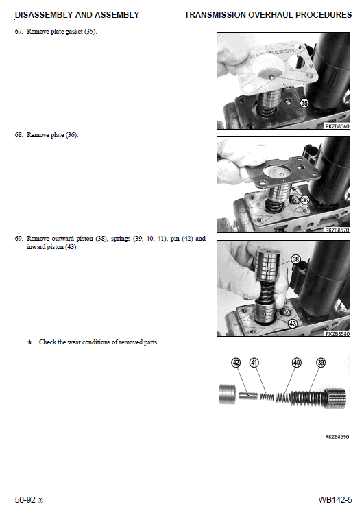 Komatsu WB142-5 Backhoe Loader Service Manual Workshop Guide