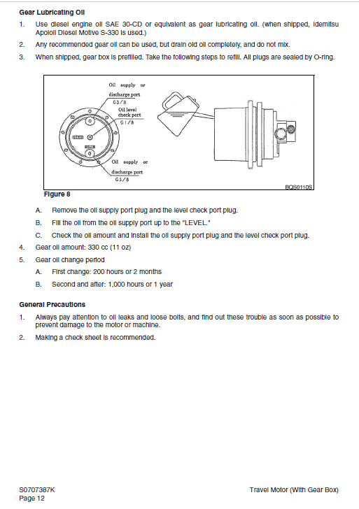 Daewoo Solar S018-VT Excavator Service Manual Workshop Guide