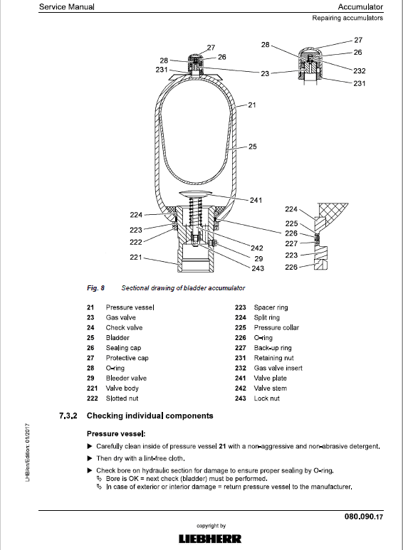 Liebherr A924 Rail Litronic Tier 4i Excavator Service Manual