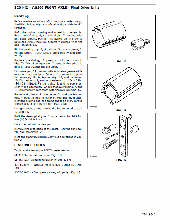 AGCO Allis 9755, 9765, 9775, 9785 Tractors Service Manual Workshop Guide