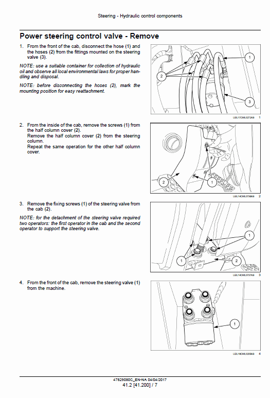 New Holland W50C, W60C, W70C, W80C Tier 4A (Interim) Loader Service Manual Workshop Guide