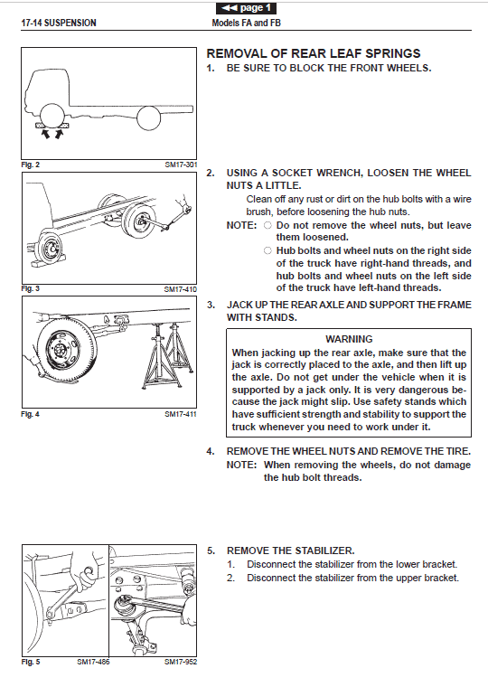 Hino Truck FA4J, FB4J Year 2001 Repair Manual (FA, FB) Workshop Guide