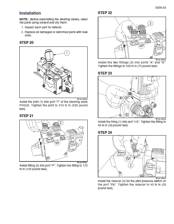 New Holland W190C Tier 2 Wheel Loader Service Manual Workshop Guide