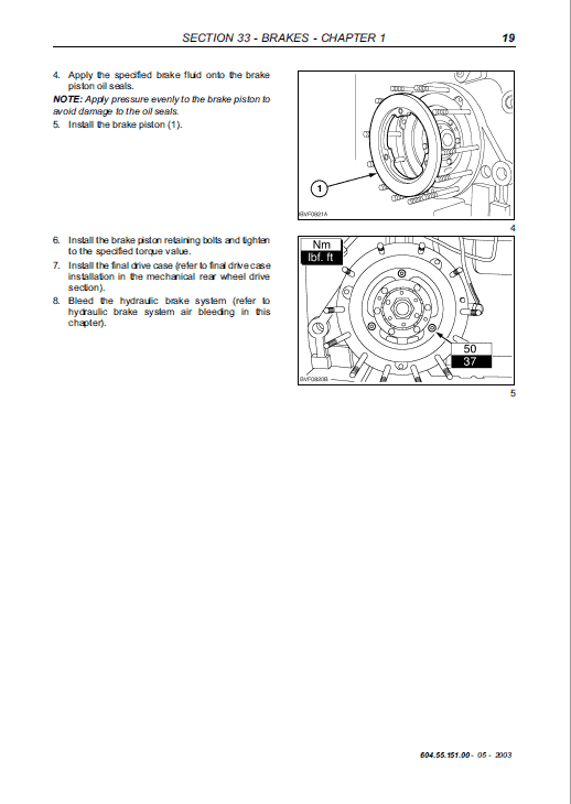 New Holland TS100A, TS110A, TS115A Tractor Service Manual Workshop Guide