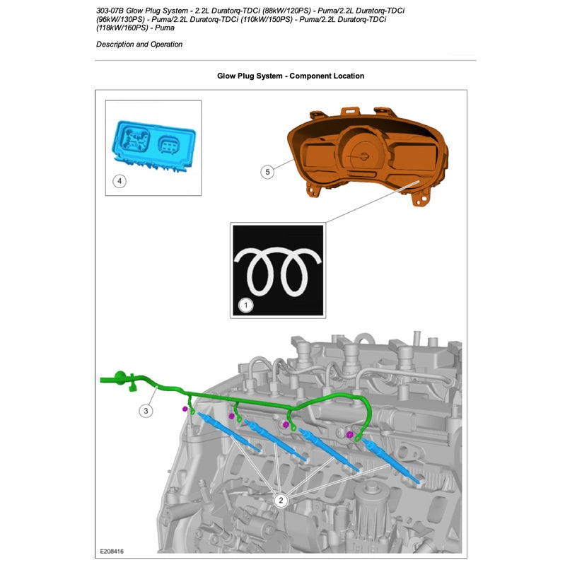 FORD ENGINE DURATORQ /PUMA 2.2.L TDCI Workshop Repair Manual