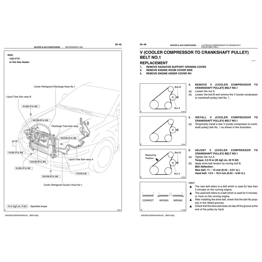 TOYOTA AVENSIS 2003-2009 Full Manual Set – Repair & Maintenance Manual