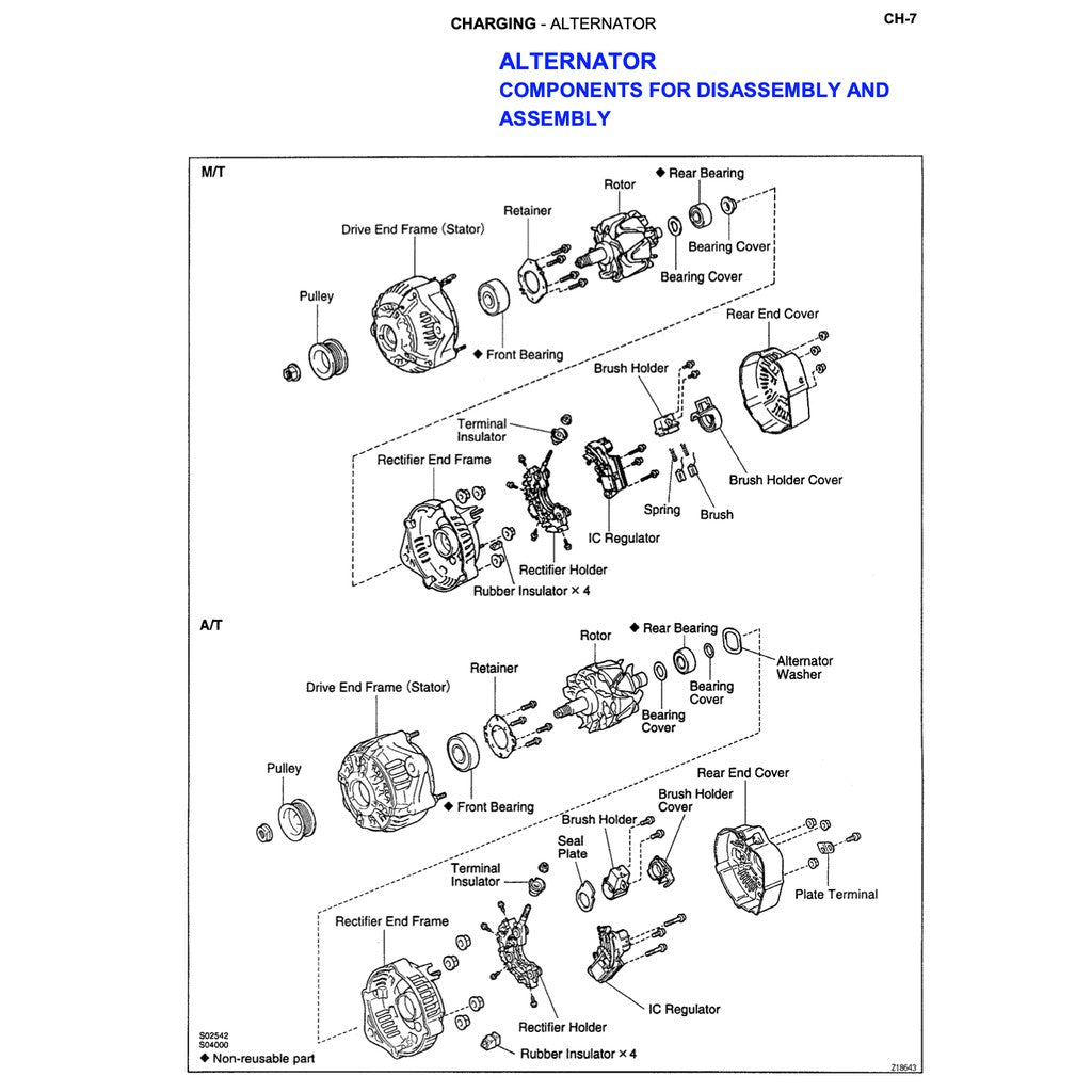 TOYOTA HILUX "SR" N140/150/160/170/190 1997-2005 Full Manual Set – Repair & Maintenance Manual