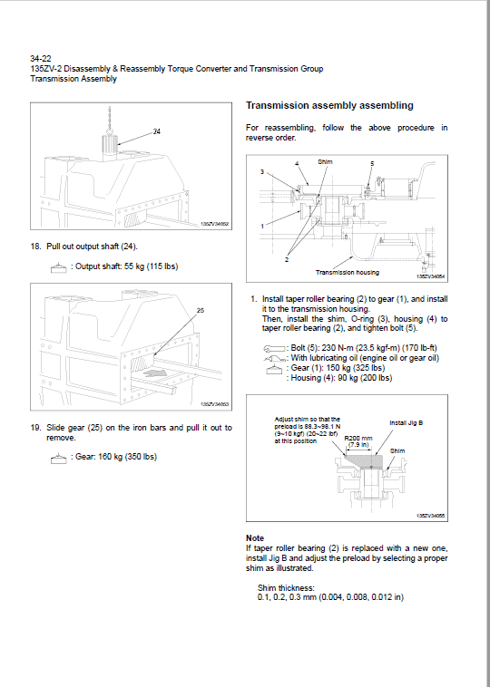 Kawasaki 135ZIV-2 Wheel Loader Repair Service Manual