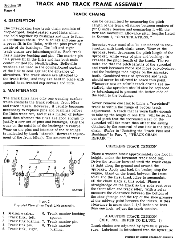 Komatsu Dresser TD7C, TD7E, TD8C and TD8E Dozer Service Manual Workshop Guide
