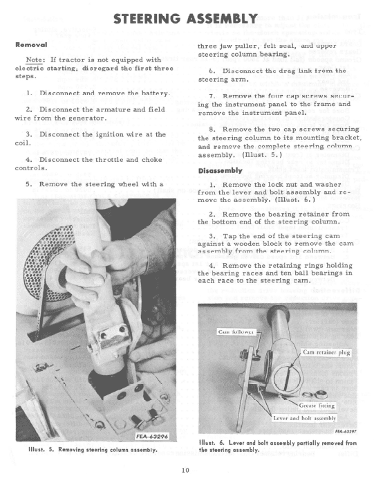 Cub Cadet Original Tractor Chassis and Engine Service Manual Workshop Guide