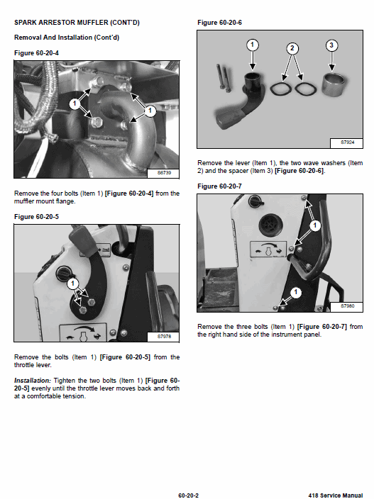 Bobcat 418 Compact Excavator Service Manual Workshop Guide