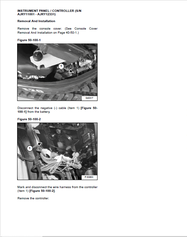 Bobcat E26 Excavator Repair Service Manual