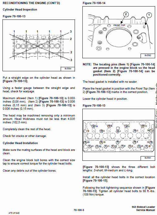 Bobcat 963 Skid-Steer Loader Service Manual Workshop Guide