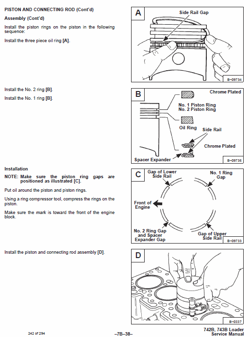Bobcat 742B and 743B Skid-Steer Loader Service Manual Workshop Guide