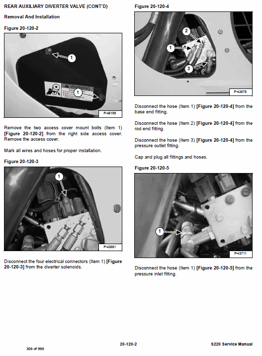 Bobcat S220 Skid-Steer Loader Service Manual Workshop Guide