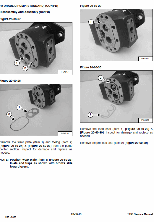 Bobcat T190 Loader Service Manual Workshop Guide