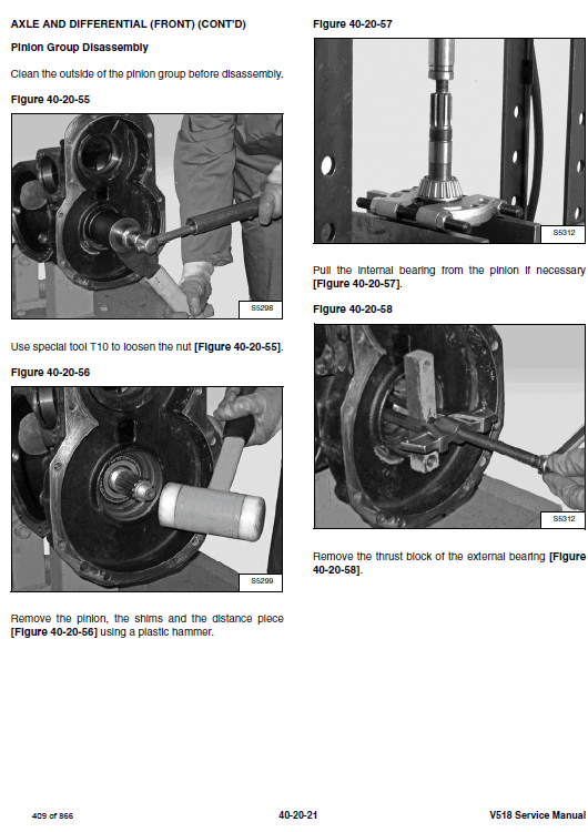 Bobcat V518 VersaHANDLER Telescopic Service Manual Workshop Guide