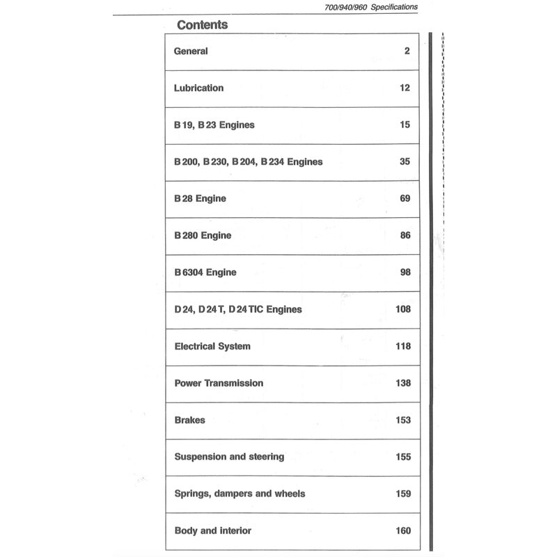 VOLVO 940/960 1990-1998 Full Manual Set – Repair & Maintenance Manual