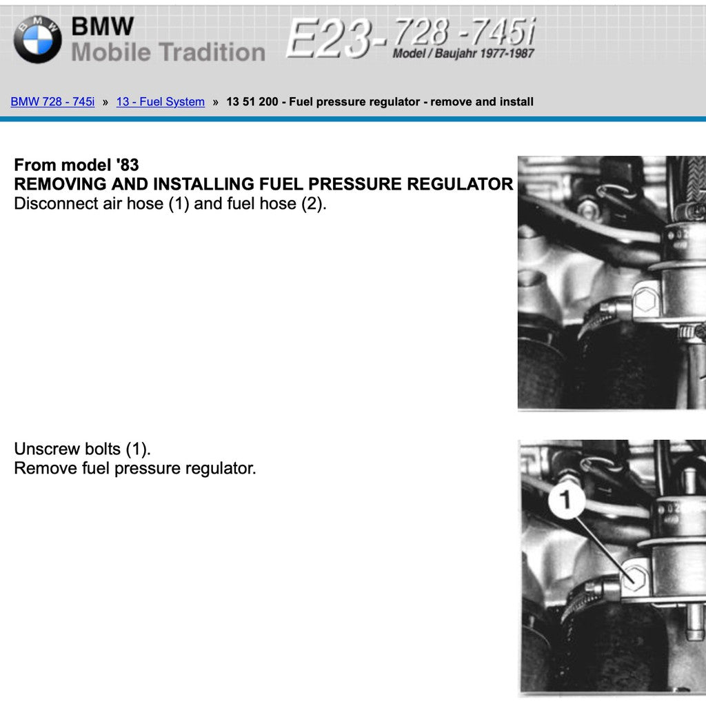 BMW 728-745i E23 1977-1986 Full Manual Set – FACTORY SERVICE REPAIR WORKSHOP MANUAL