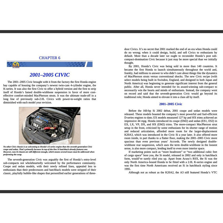 HONDA K-SERIES ENGINE SWAPS: Upgrade to More Horsepower & Advanced Technology 2014 Full Manual Set – - SA276
