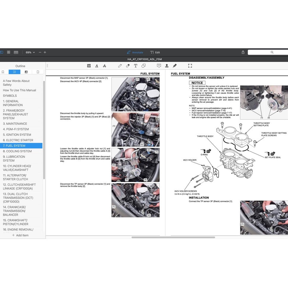 HONDA AFRICA TWIN CRF 1000 A/D 2016-2020 Full Manual Set – Repair & Maintenance Manual and Spare Parts Catalog and User Handbook