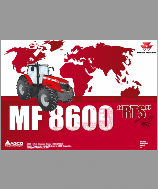 Massey Ferguson 8650, 8660, 8670, 8680, 8690 Tier 3 Tractor Service Manual Workshop Guide