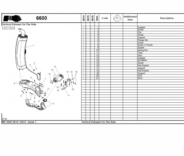 Massey Ferguson 6612, 6613, 6614, 6615 Tractor Service Manual Workshop Guide