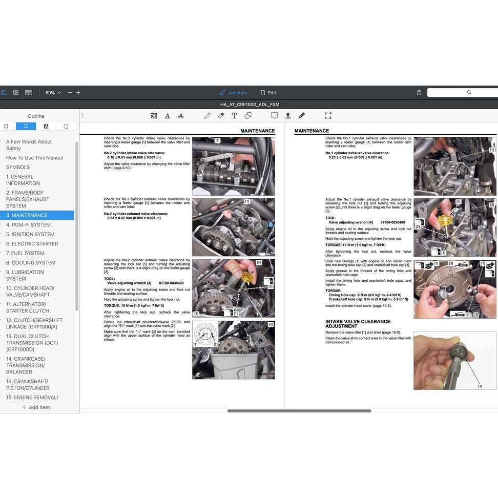 HONDA AFRICA TWIN CRF 1000 A/D 2016-2020 Full Manual Set – Repair & Maintenance Manual and Spare Parts Catalog and User Handbook