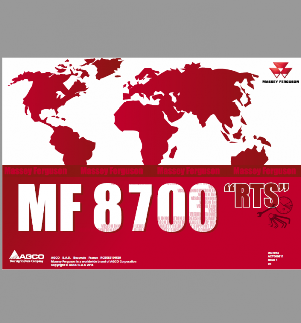 Massey Ferguson 8727, 8730, 8732, 8735, 8737 Tractor Service Manual Workshop Guide