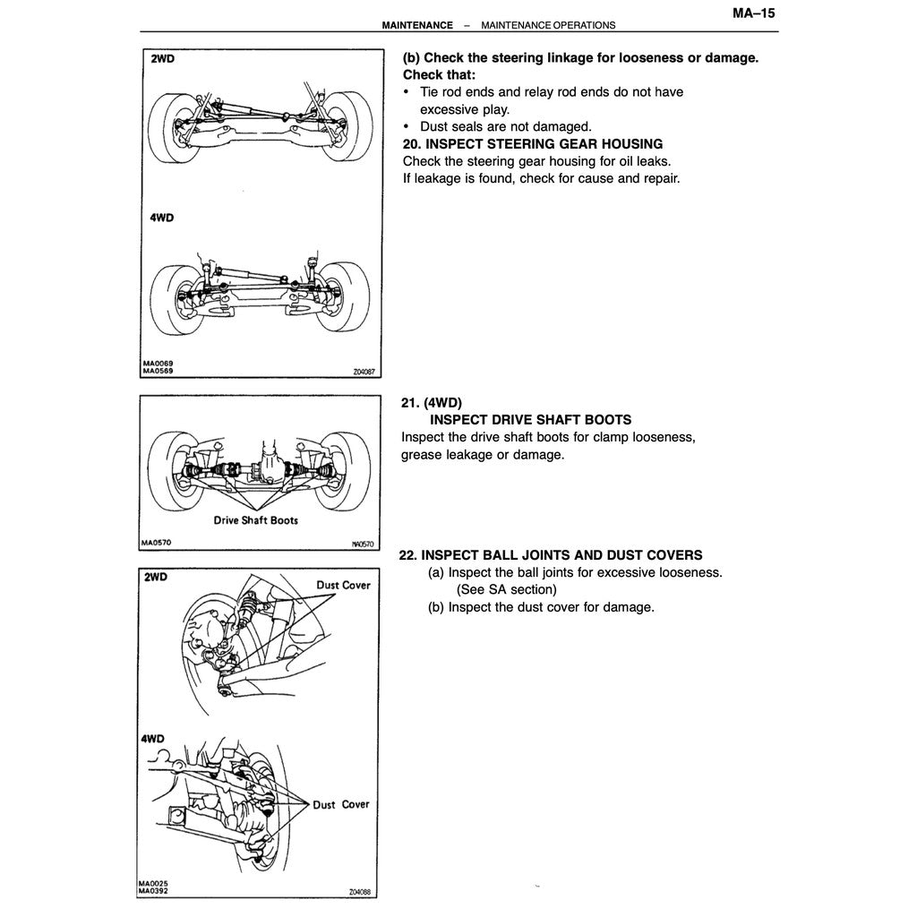 TOYOTA HILUX N80/90/100/110 1988-1997 Full Manual Set – SERVICE REPAIR WORKSHOP MANUAL
