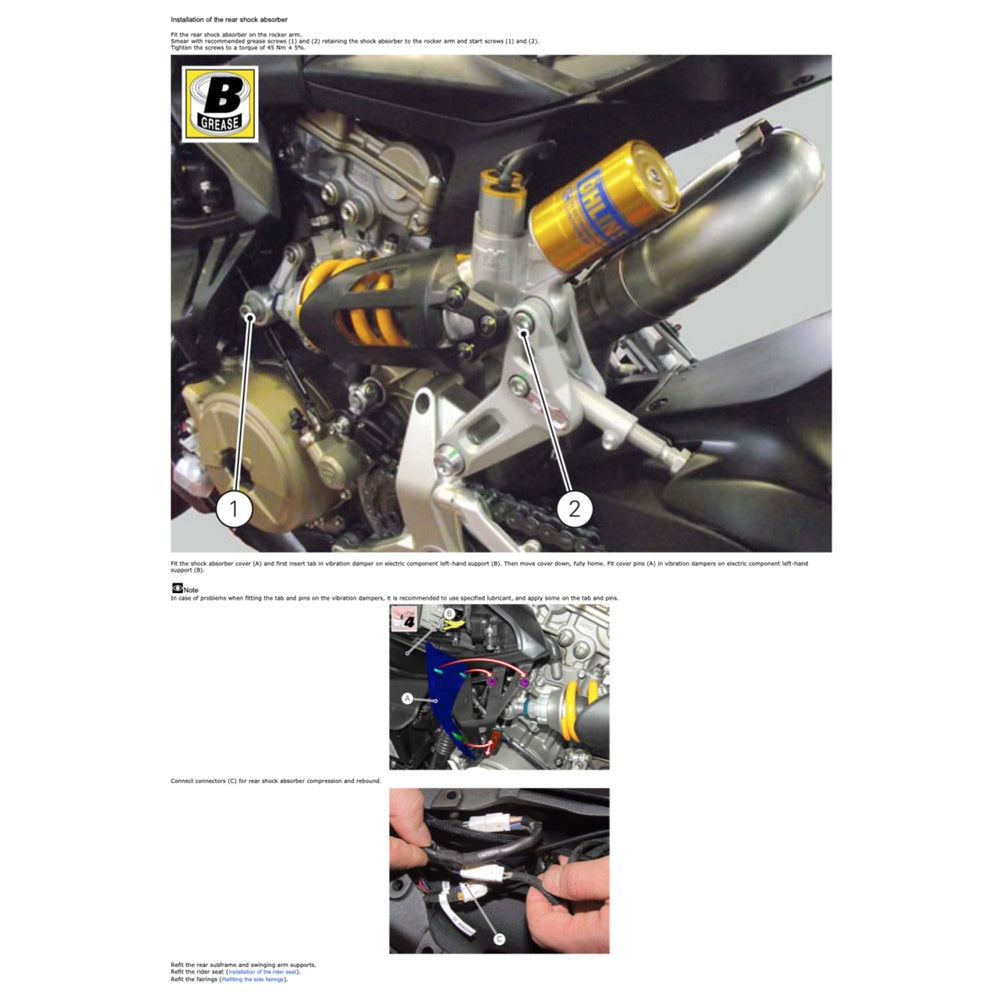 DUCATI PANIGALE Senna 1199 2012-2014 Full Manual Set – Repair & Maintenance Manual and Spare Parts Catalog and User Handbook