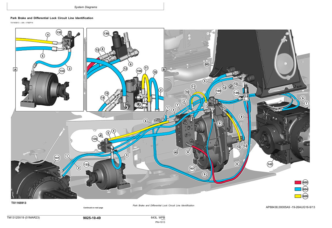 John Deere 643L Wheeled Feller Buncher Service Repair Manual (SN between F666898 – F690814) Workshop Guide