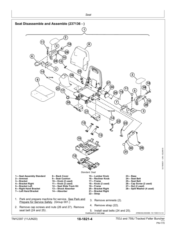 John Deere 753J, 759J Tracked Feller Buncher Service Repair Manual (SN after C220453 – ) Workshop Guide