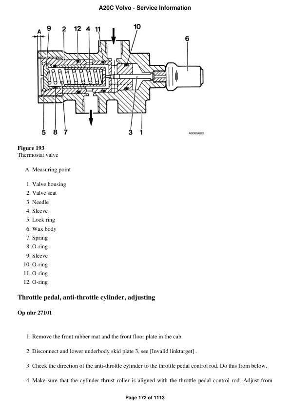 Volvo A20C Articulated Dump Truck Repair Service Manual Workshop Guide