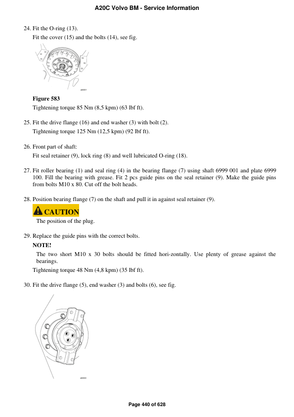 Volvo A20C BM Articulated Dump Truck Repair Service Manual Workshop Guide